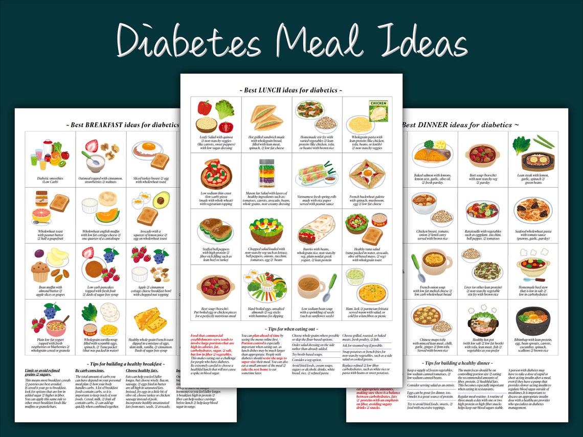 Diabetes Meal Ideas For Breakfast Lunch Dinner 3 Pdf Etsy diabetes-meal-ideas-for-breakfast-lunch-dinner-3-pdf-etsy
