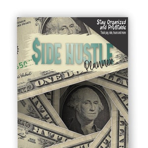 Side Hustle Planner: Track 50 Hustles, Profit & Money (Digital Download)