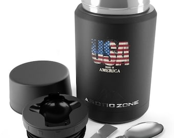USA Made Stainless Steel Insulated Food Container: 16.9oz Copper-Lined Titan