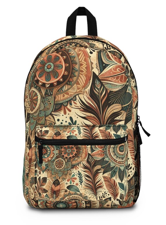 Boho school backpack sales