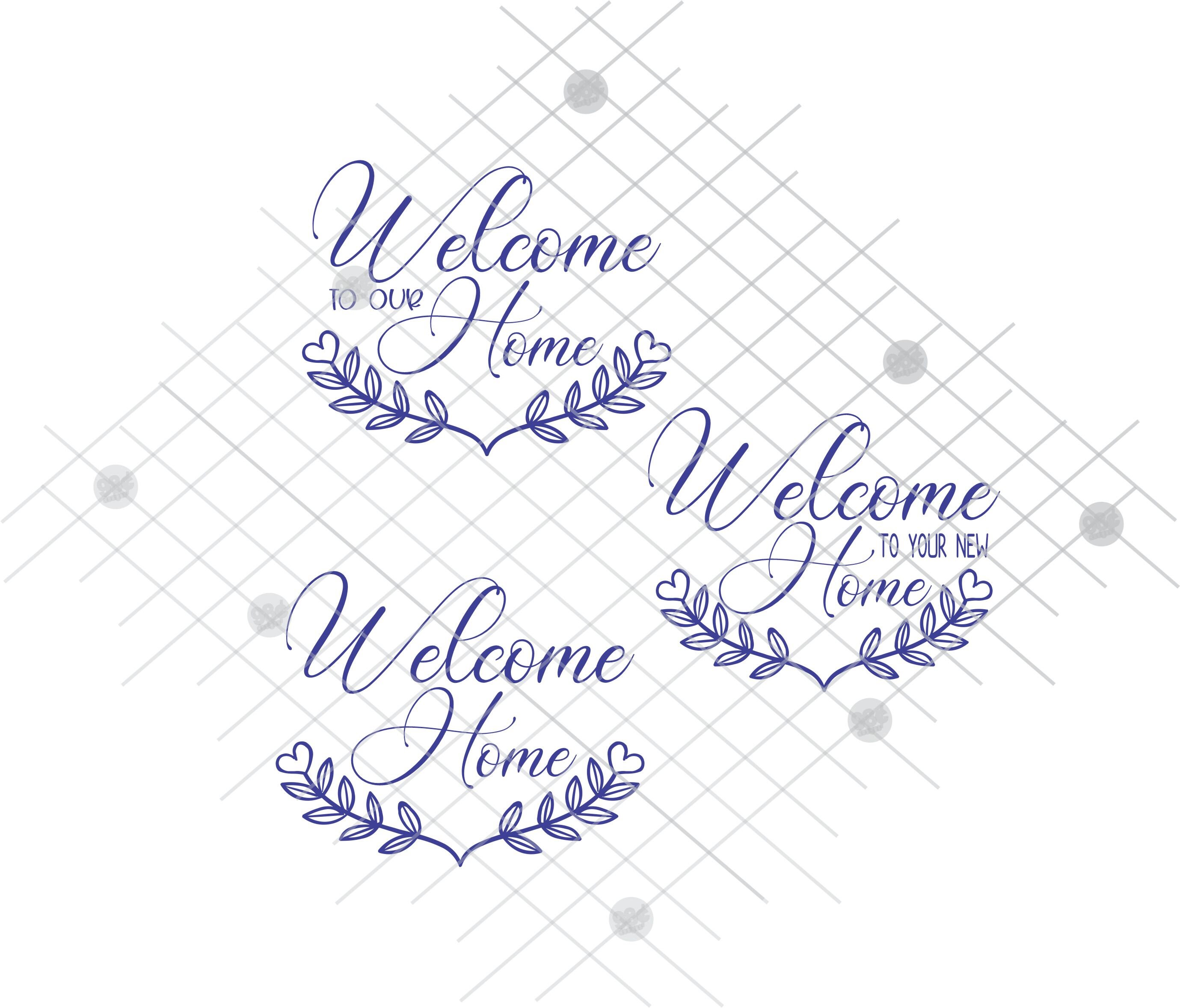 Welcome Home Bundle SVG JPG PNG Graphic Design Images Instant | Etsy