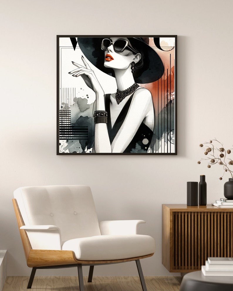 Chic Vogue Style Satin Poster 3 Sizes Vintage Vogue Wall Art Vogue