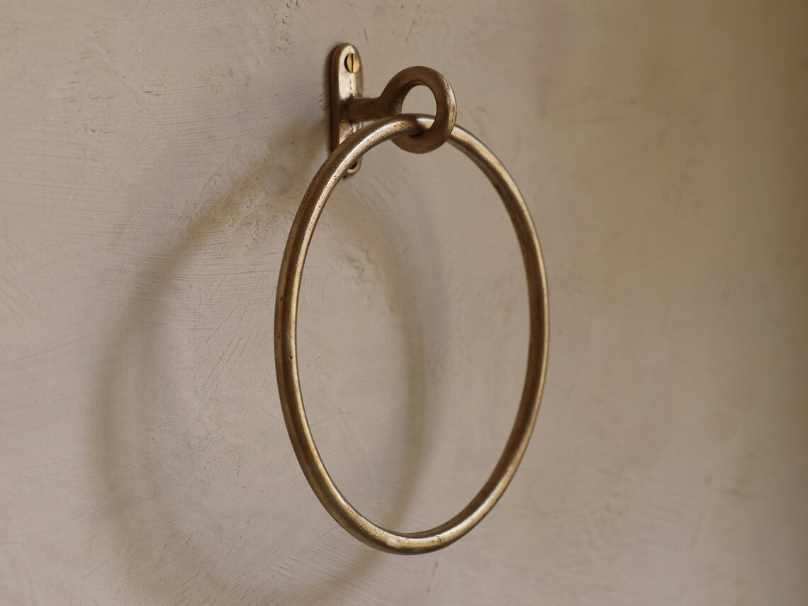 Brass Towel ring oil rubbed bronze Towel ring bathroom Etsy