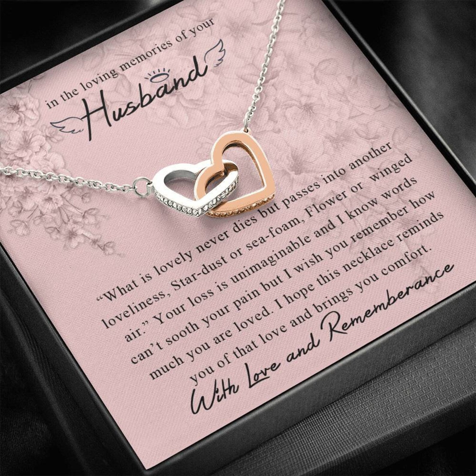 Husband Memorial Gift NecklaceBereavement GiftFamily Loss of Etsy