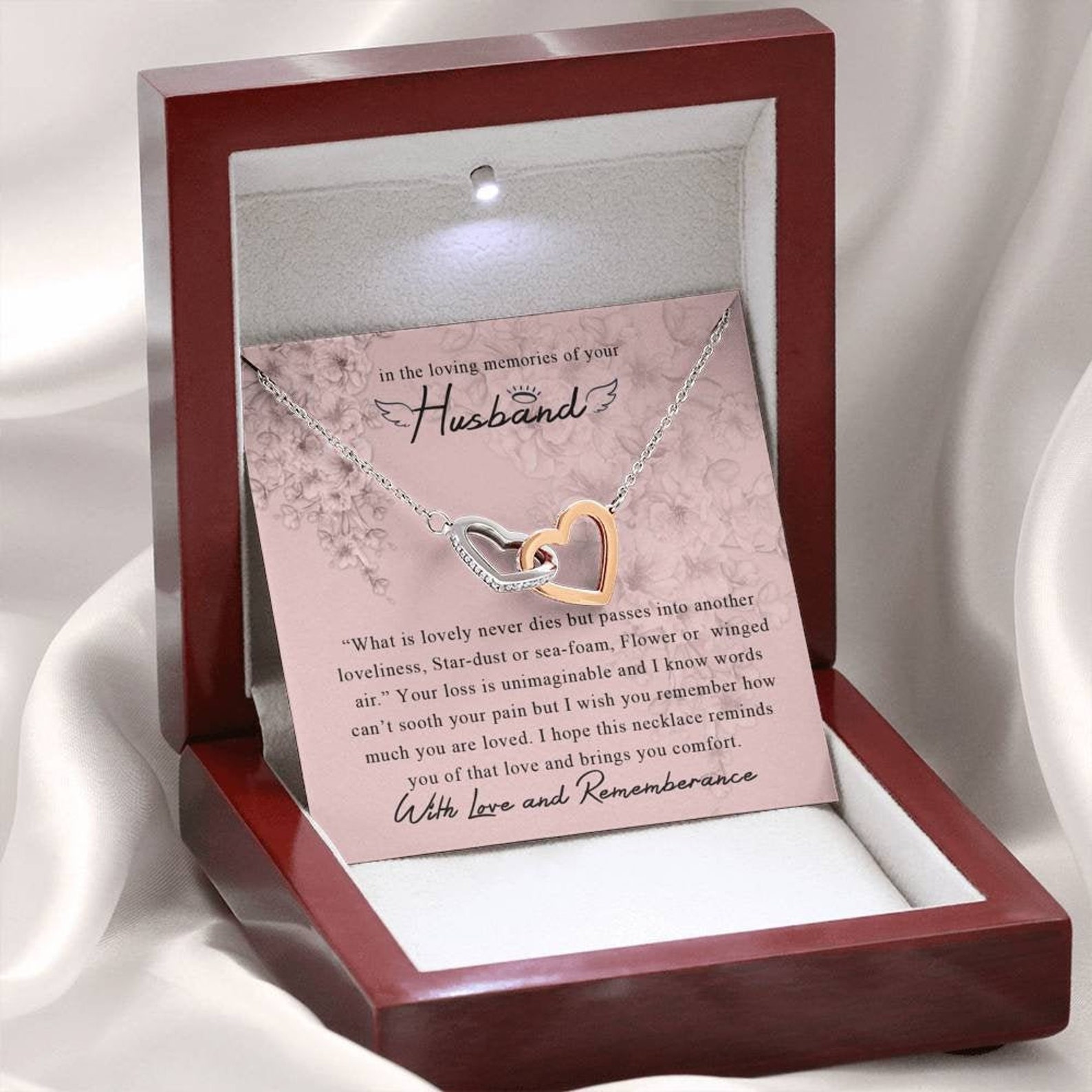 Husband Memorial Gift NecklaceBereavement GiftFamily Loss of Etsy