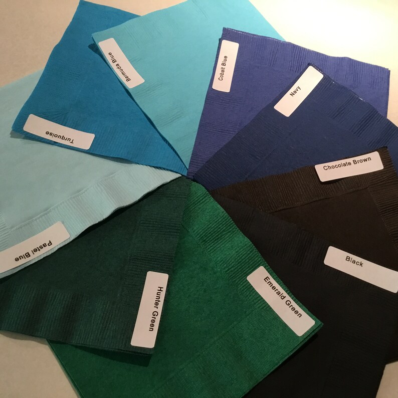 Embossed Napkin Cocktail All Occasion Wedding Beverage Floral Bridal Shower