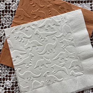 Dinosaur - Embossed Napkins - Children’s Party - All occasion - Cocktail/Beverage