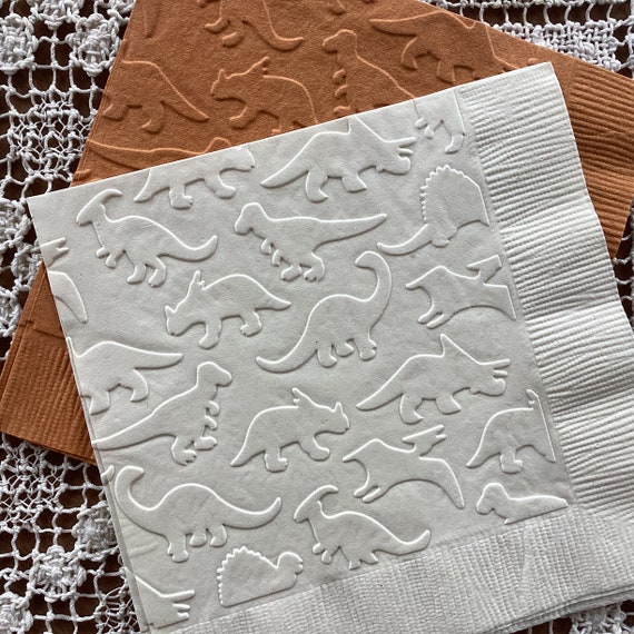 Dinosaur - Embossed Napkins - Children’s Party - All occasion - Cocktail/Beverage