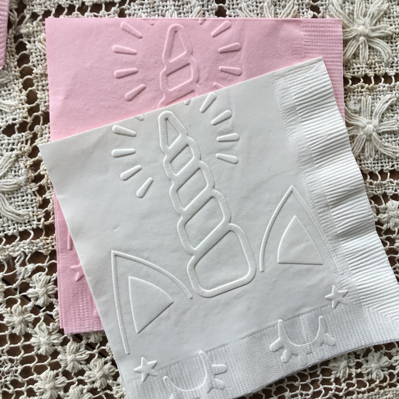 Unicorn Napkins for 10 Guests