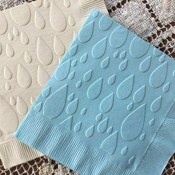 Rain Drops - Embossed Napkins - All Occasion - Beverage - Cocktail