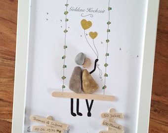 Regalo para las bodas de oro, regalo especial para el 50 aniversario de bodas, regalo personalizado para 50 años de matrimonio, 50 aniversario de bodas