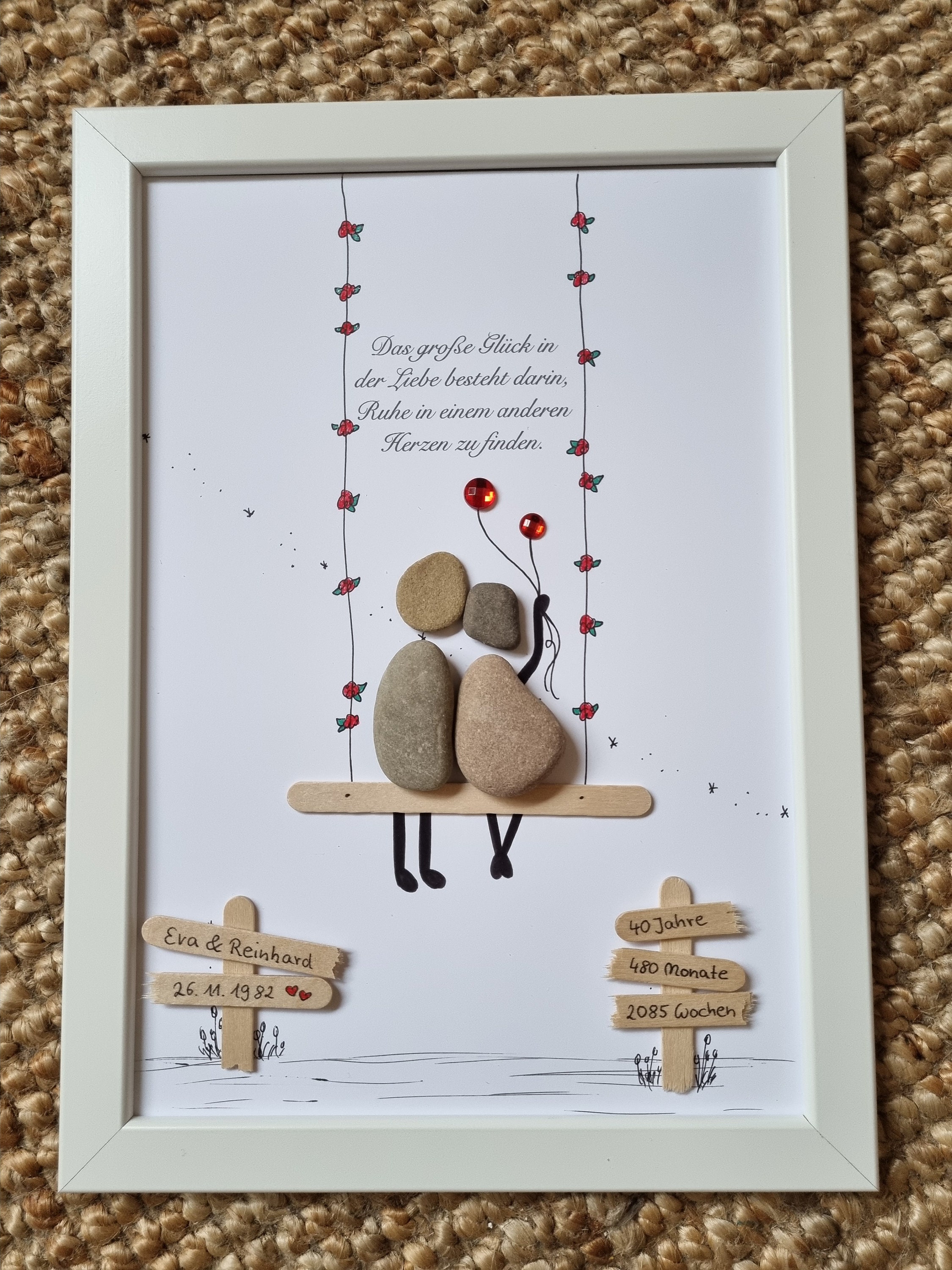 Hügel Abzeichen Erwachen 40 hochzeitstag geschenk eltern Mürrisch Physiker Hybrid