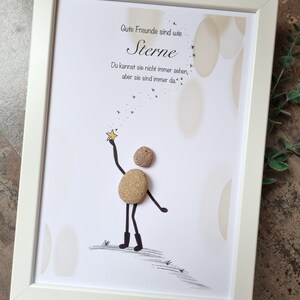 Best friend, favorite person, girlfriends, sister, gift, colleague, best friends, friendship, stone picture, DinA4 customizable