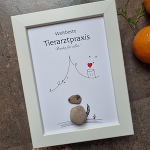 Consulta veterinaria, veterinario, veterinario, regalo mejor veterinario, animales, regalo veterinario, gracias, consulta veterinaria regalo de navidad cuadro de piedra