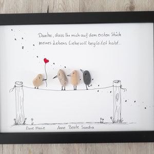 Kindergarten farewell, best educators, kindergarten, gift farewell, daycare, stone painting DinA4, customizable