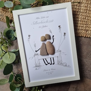 Gift for a silver wedding anniversary, 25 years, personalized gift for the 25th wedding anniversary, wedding gift, special gift for a silver wedding anniversary