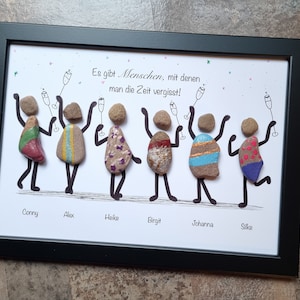 Best friend, favorite person, girlfriends, sister, gift, colleague, best friends, friendship, stone picture, DinA4 customizable