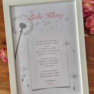 Ahijado, carta de padrino, regalo para bautizo, regalo para ahijado, madrina, padrino, para bautizo, estampado con marco, DinA4, personalizable
