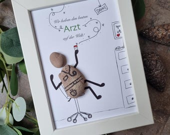 Best doctor, doctor, Easter gift, family doctor, gift doctor, doctor gift, for the best doctor, practice, gift health, stone picture