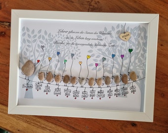 Kindergarten farewell, best teachers, kindergarten, farewell gift, daycare, stone picture DinA4, personalizable
