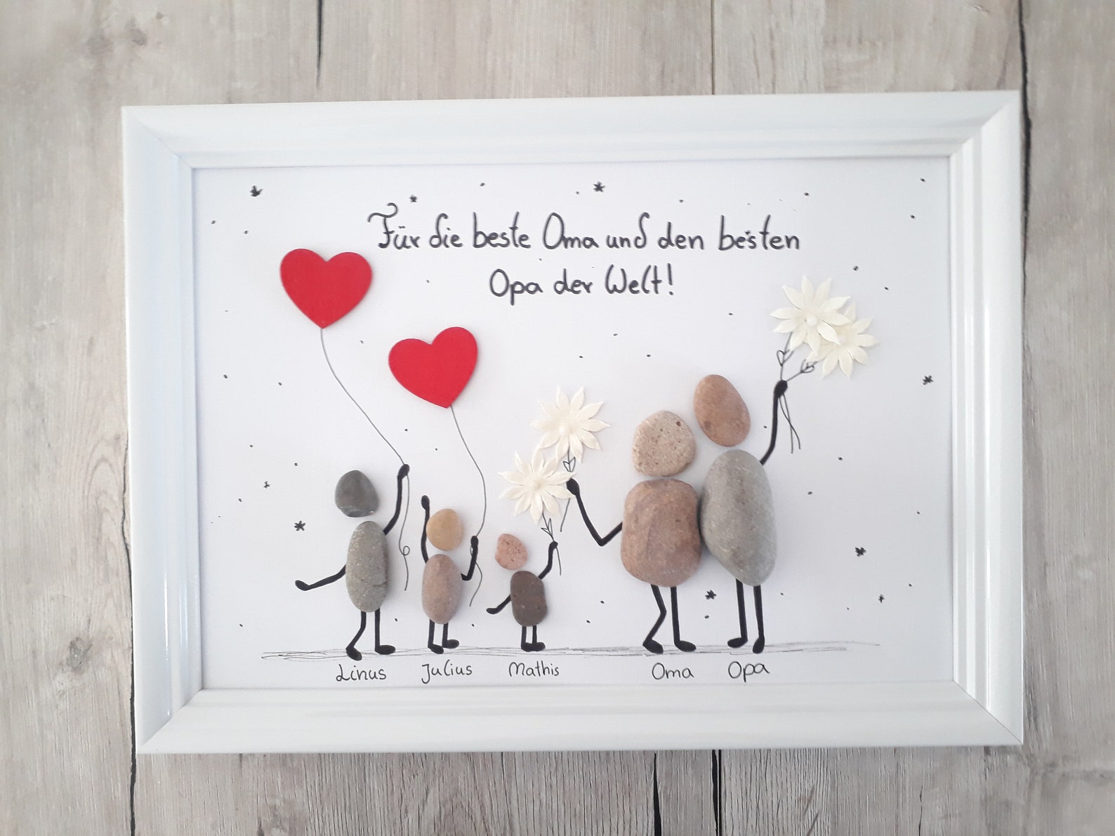 Oma und Opa sind die Besten Großeltern Danke Steinbild Din Etsy