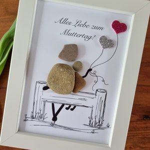 Regalo del día de la madre, para el día de la madre, abuela, mamá es la mejor, para mamá, madre, regalo del día de la madre, día de la madre, gracias, cuadro de piedra, regalo