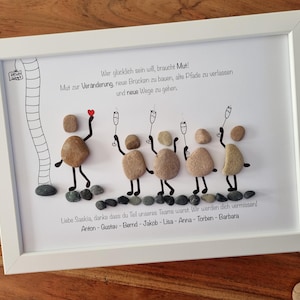 Personalized farewell gift colleague company farewell, unique gift colleague, colleague farewell, new job, stone picture
