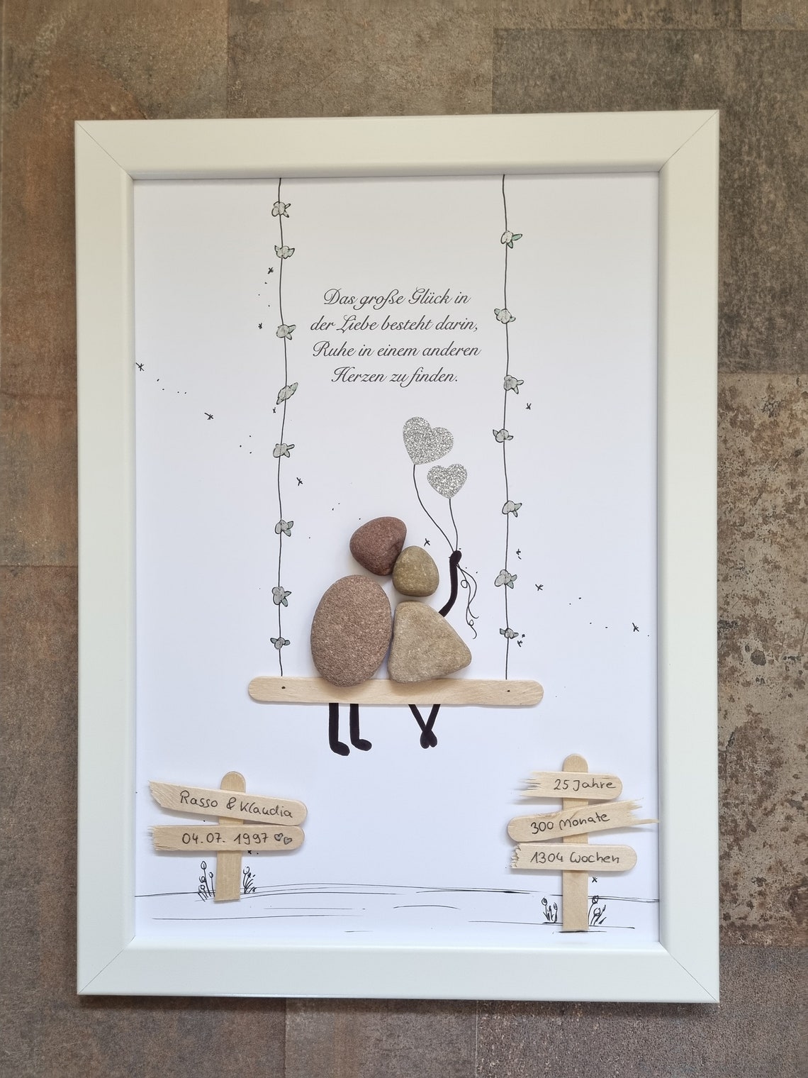 Silberhochzeit 25 Jahre Brautpaar Liebe 25. Hochzeitstag Etsy.de