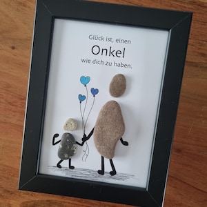 Onkel, Geburtstagsgeschenk Onkel, Geschenk für den besten Onkel, Pate, Patenonkel, bester Onkel, Danke Steinbild,