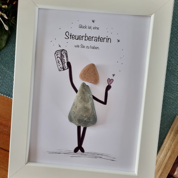 Steuerberaterin, Steuerberater, Steuer, Weihnachtsgeschenk Steuerberaterin, beste Steuerberaterin, Wirtschaftsberatung, Steinbild