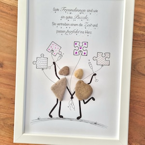 Best friend, favorite person, girlfriends, sister, gift, colleague, best friends, friendship, stone picture, DinA4 personalizable