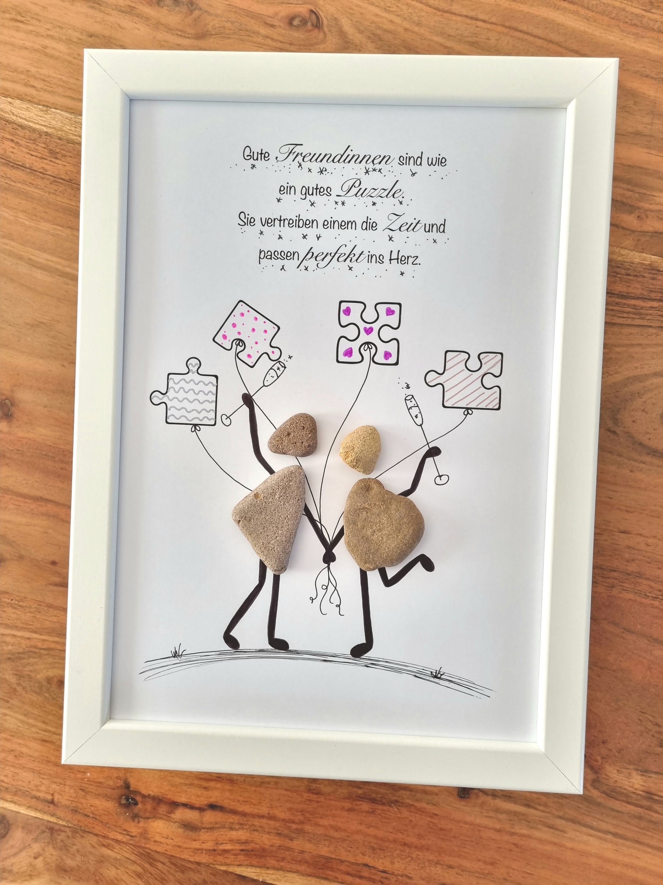 Best friend, favorite person, girlfriends, sister, gift, colleague, best friends, friendship, stone picture, DinA4 personalizable