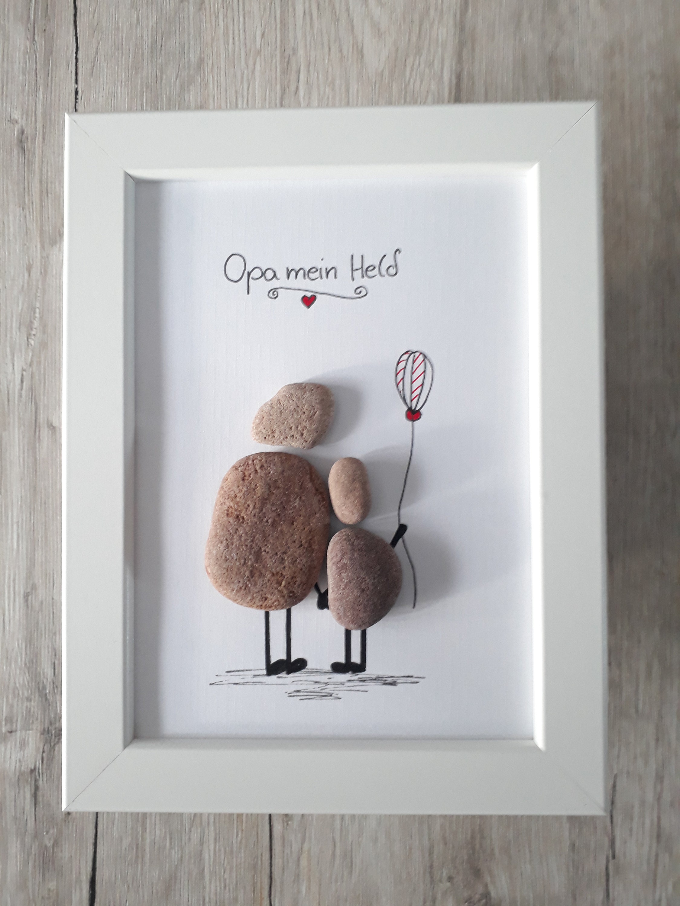 Opa Geschenk Steinbild Danke Opa ist der Beste Opa Opi | Etsy