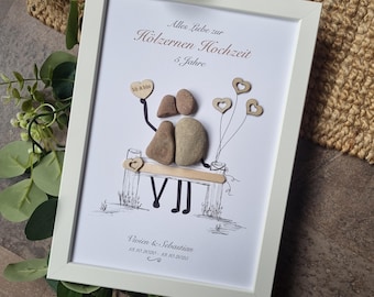 Gift for a wooden wedding anniversary, wedding gift, 5th wedding anniversary, wooden wedding anniversary, gift, special gift, personalized gift
