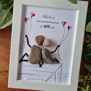 Valentine&#39;s Day gift stone picture, special gift for Valentine&#39;s Day