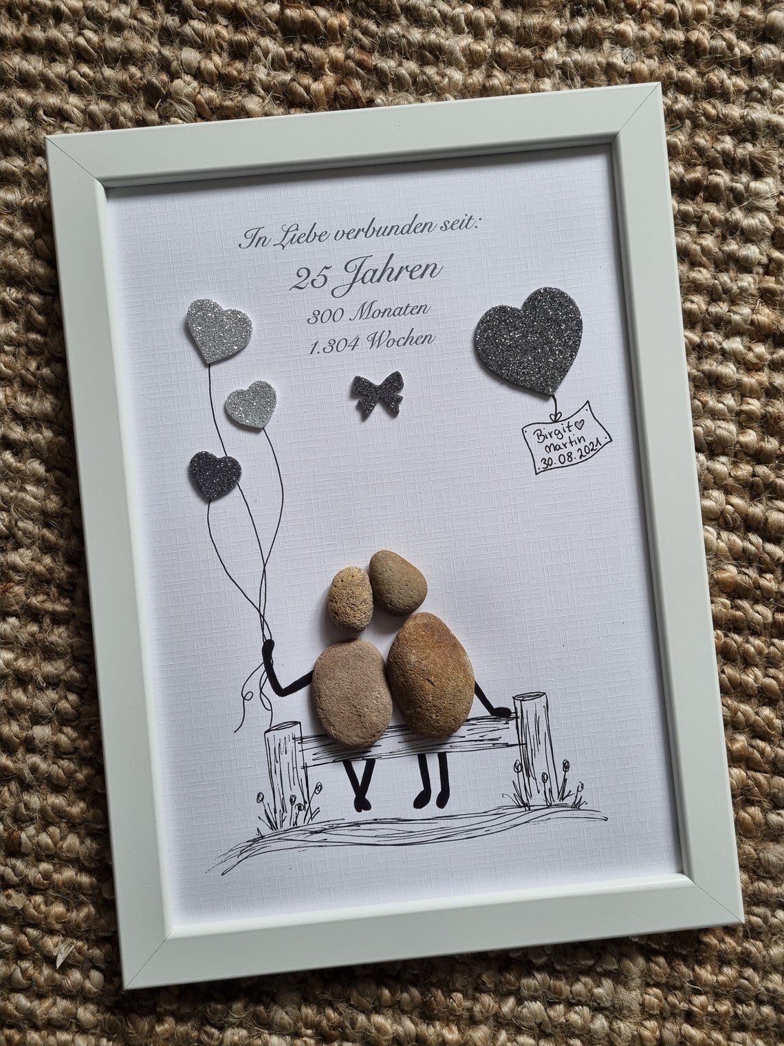 Silberhochzeit 25 Jahre Brautpaar Liebe 25. Hochzeitstag Etsy.de