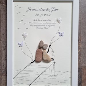 Wedding gift, Just married, family tree tree of life for the wedding stone picture DinA4 customizable