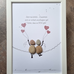 Best friend, favorite person, girlfriends, sister, gift, colleague, best friends, friendship, stone picture, DinA4 customizable