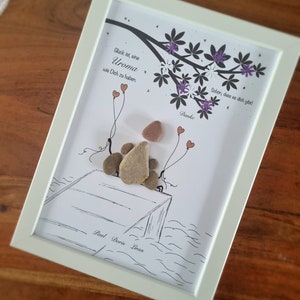 Great-grandma, gift, stone picture Thank you grandma is the best, Mother&#39;s Day, great-grandma, Christmas gift, personalizable, best great-grandma