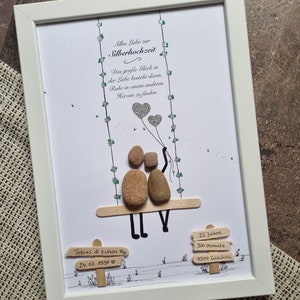 Silver wedding anniversary gift, 25 years, personalized 25th wedding anniversary gift, wedding gift, special silver wedding gift