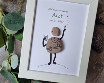 Best doctor, doctor, Easter gift, family doctor, gift doctor, doctor gift, for the best doctor, practice, gift health, stone picture