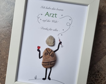 Best doctor, doctor, Easter gift, family doctor, gift doctor, doctor gift, for the best doctor, practice, gift health, stone picture