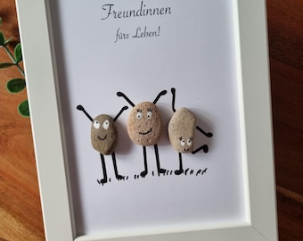 Best friend, favorite person, girlfriends, Christmas present, friends for life, best friends, friendship, stone picture