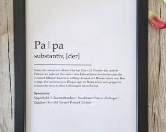 Może przedstawiać: Czarno-biały wydruk z niemieckim słowem "Palpa" zdefiniowanym jako rzeczownik, oznaczający "osobę, która zawsze jest gotowa pomóc i udzielić rady". Wydruk zawiera również synonimy tego słowa, w tym "superbohater", "słuchacz" i "najlepszy przyjaciel".