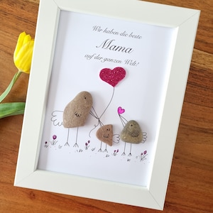 Regalo del día de la madre, para el día de la madre, abuela, mamá es la mejor, para mamá, madre, regalo del día de la madre, día de la madre, gracias, cuadro de piedra, regalo
