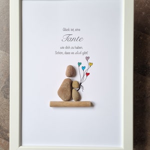 Aunt, gift best aunt, Christmas gift, gift, thank you, godmother, baptism gift, godmother, sister, stone picture customizable