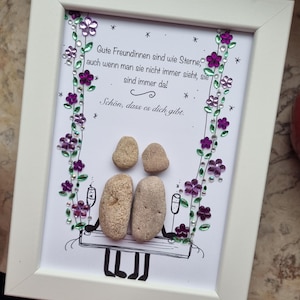 Gift for best friend, favorite person, special gift for girlfriends, birthday gift, best friends, friendship, stone picture