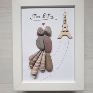 Newlyweds, just married, mr. & mrs. Wedding gift, wedding, love gift, stone picture