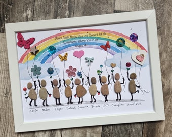 Kindergarten farewell, best teachers, kindergarten, farewell gift, daycare, stone picture DinA4, personalizable