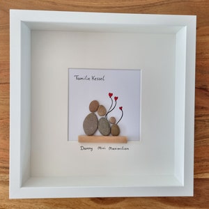 family picture, stone picture, freely customizable, gift, wedding gift, wedding, birth, family, golden wedding, move in, topping-out ceremony